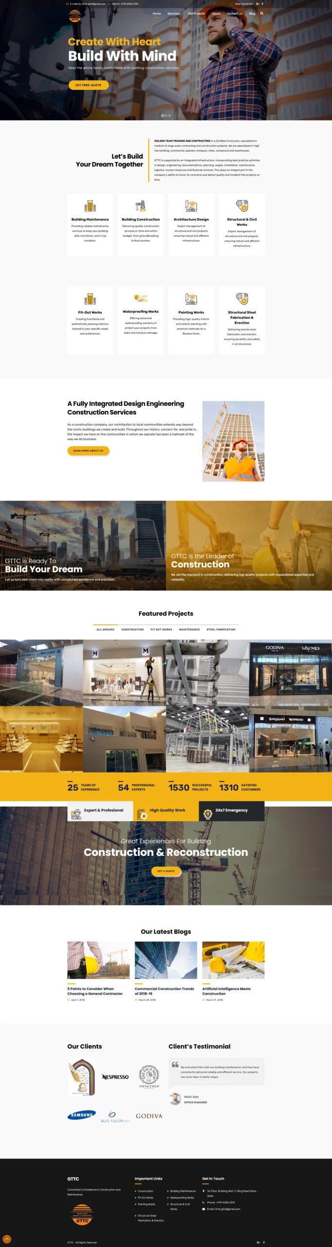 Construction Website